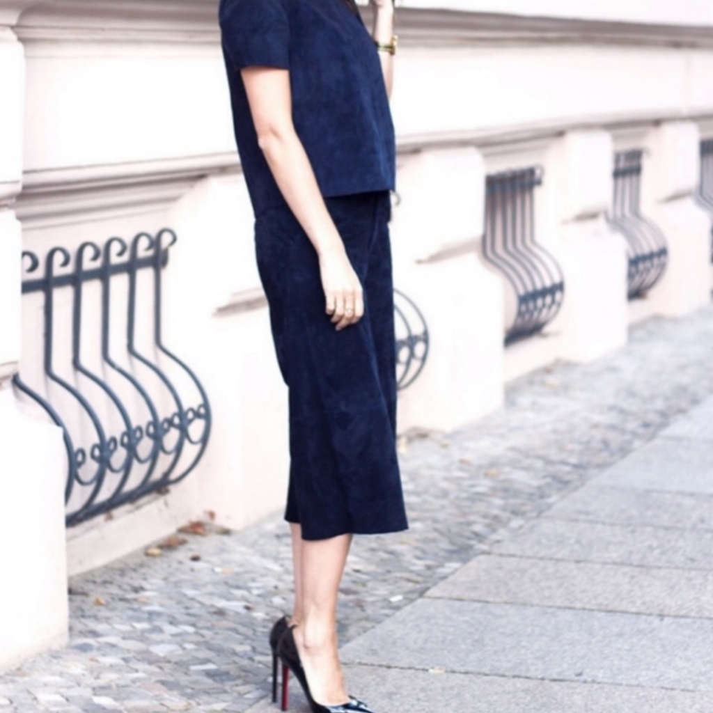 Zara Basic Leather Culottes